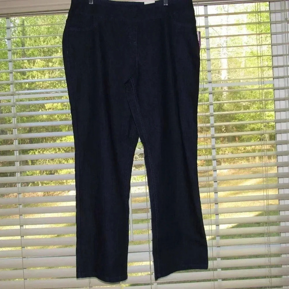 NWT KIM ROGERS Fit Solutions Slimming Jeans Sz 18R - Picture 1 of 5